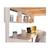 Lit mezzanine avec bureau  Orphée - Blanc - Bois massif - 90x190 cm - Sommier inclus BLANC 3 - vertbaudet enfant 