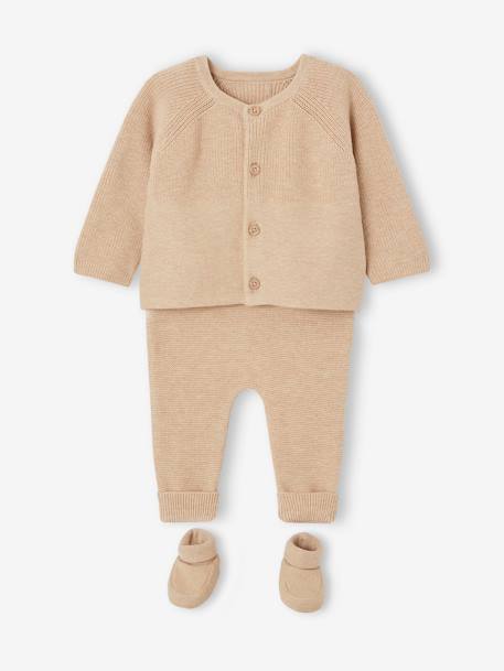VERTBAUDET Ensemble Sweat-Shirt + Pantalon Bébé - Rayé Et Poches, Ultra Confortable