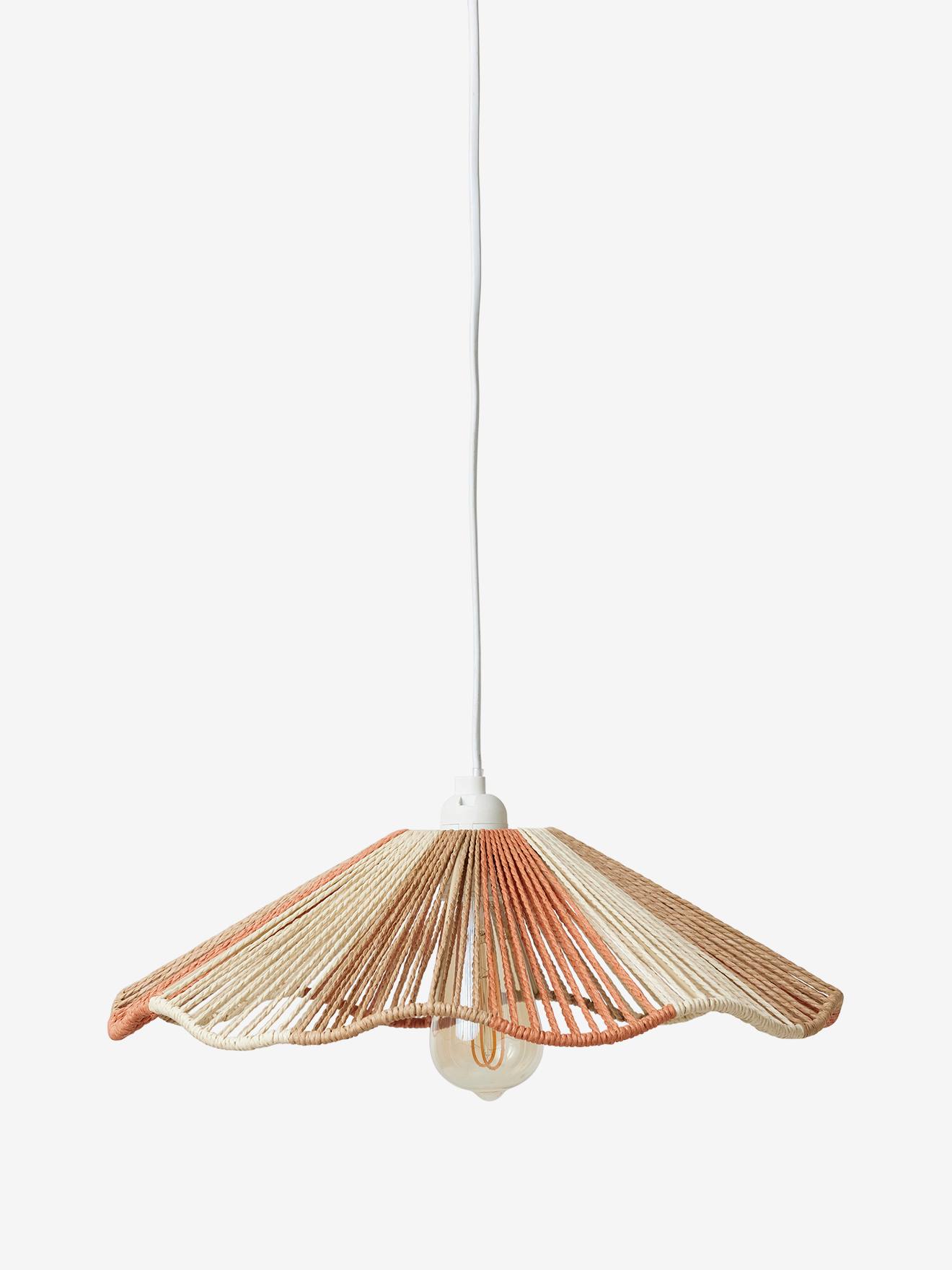 Abat-jour pour suspension en corde multicolore