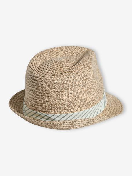 Garçon-Accessoires-Chapeau esprit panama aspect paille garçon