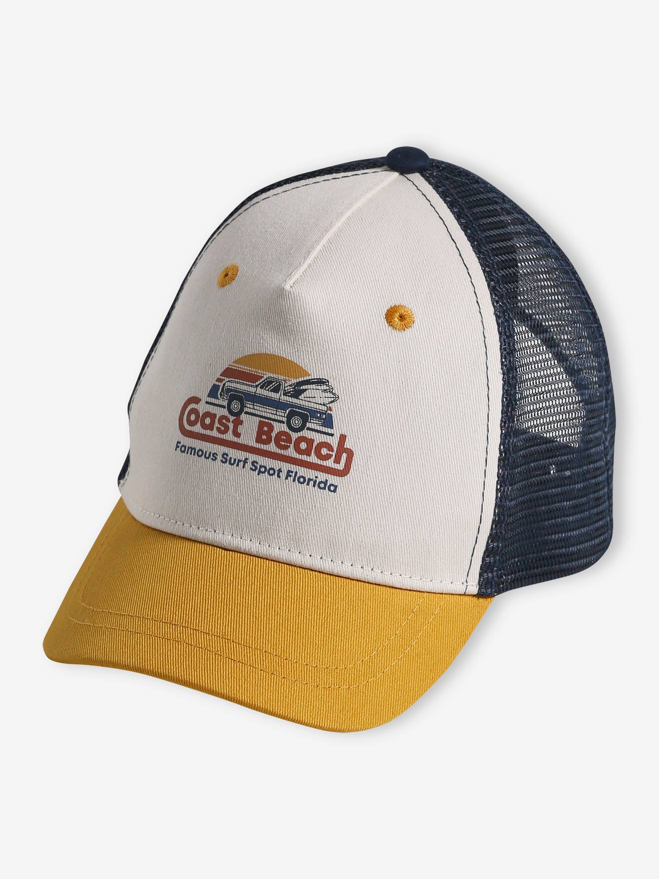 Casquette imprimée garçon écru