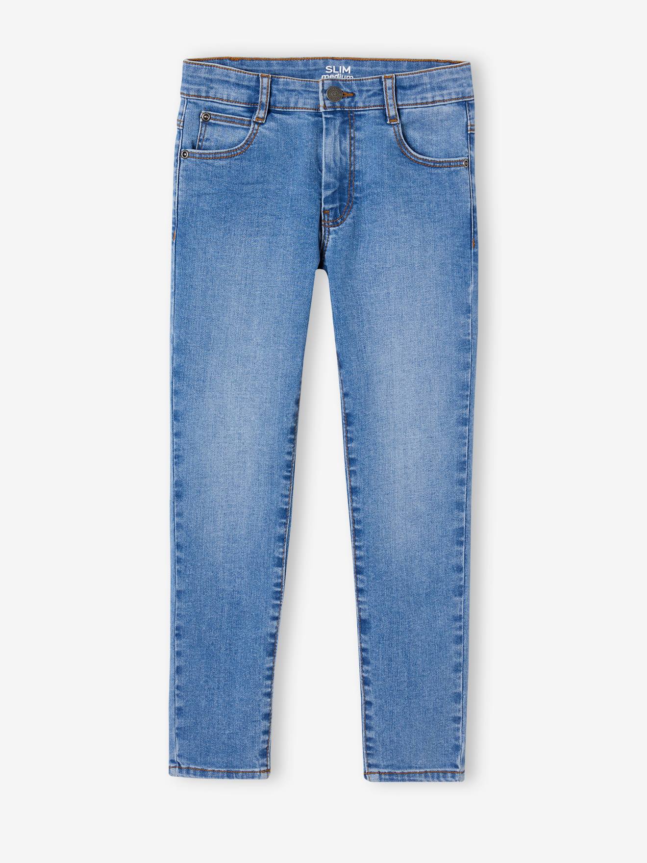 Jean slim MorphologiK MEDIUM waterless garçon double stone