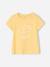 Lot de 3 t-shirts Basics détails irisés fille framboise+jaune pastel+lot camel+lot encre+marine+vert sauge 10 - vertbaudet enfant 