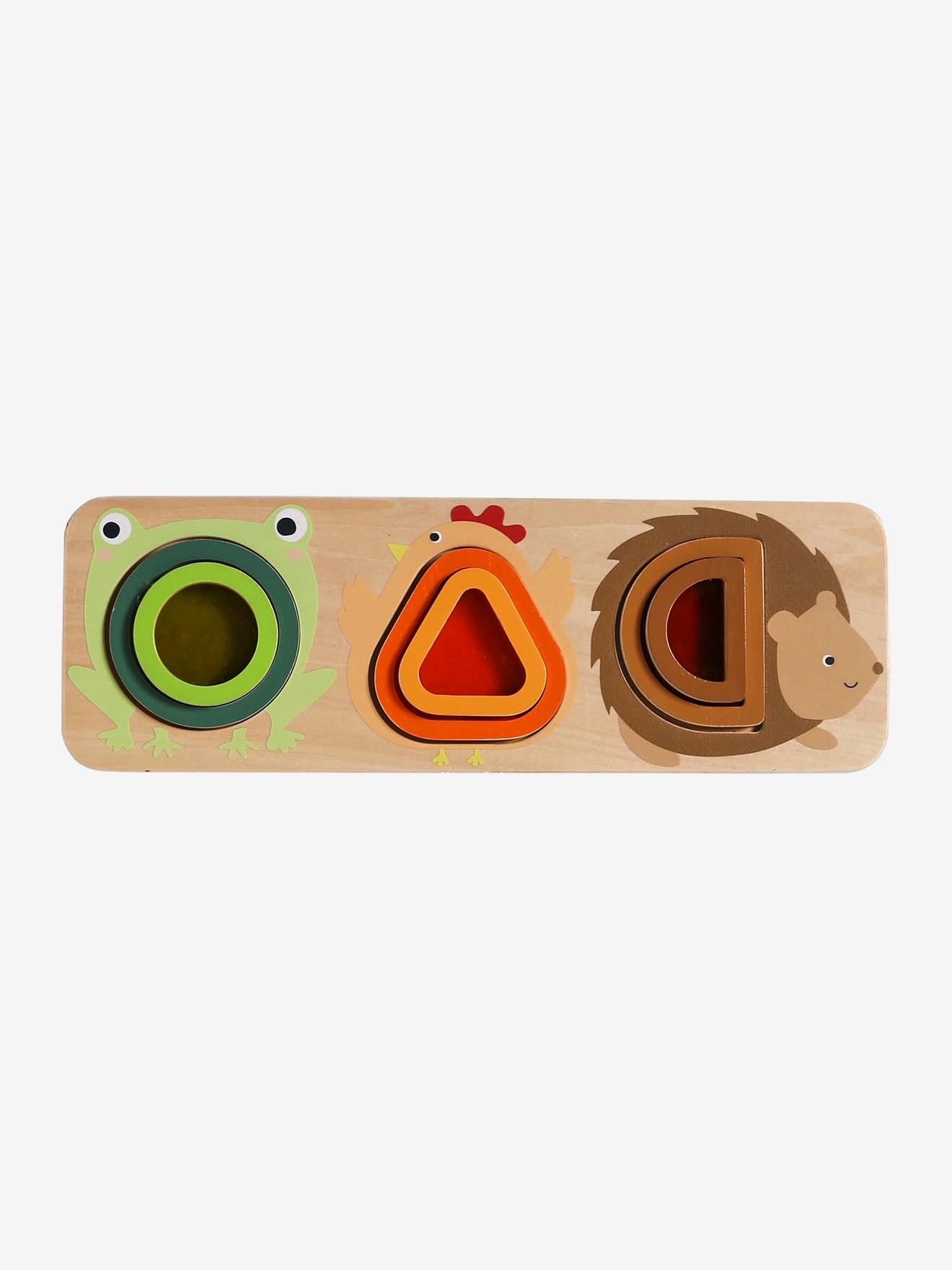Planche optique avec formes d'animaux en bois FSC® bois