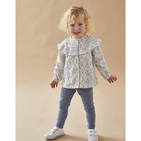 Set blouse fleurie + legging BLEU 1 - vertbaudet enfant 