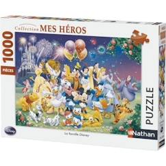 -Puzzle 1000 pièces - La Famille Disney - Marque NATHAN - Thème Dessins animés et BD - Mixte - A partir de 13 ans
