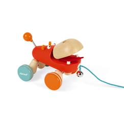 JANOD - Nutty Balance (bois) - Jeu d'équilibre pour bébé de 18 mois -  Multicolore orange - Janod