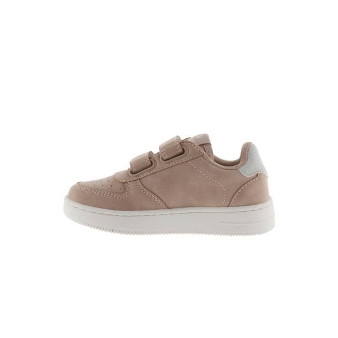 Basket Enfant - Victoria - Tiempo Vegan - Rose - Scratch - Confort Exceptionnel Rose (Victoria) - Image 1