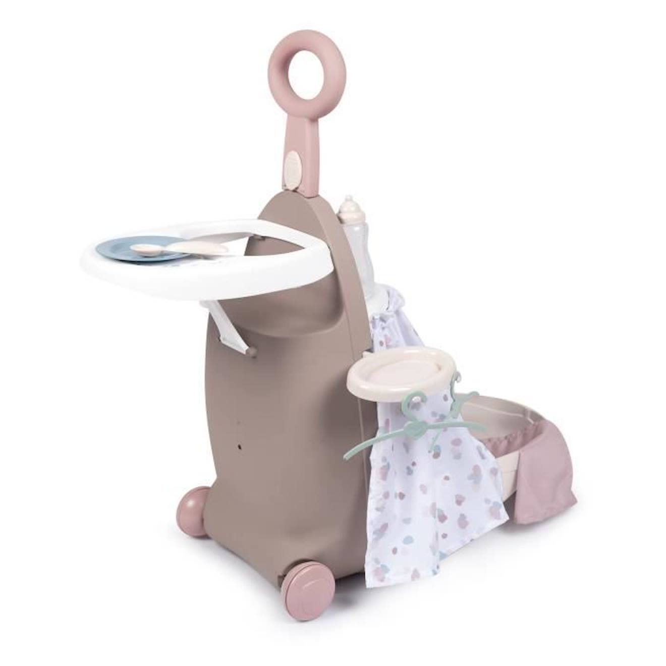 Valise Nurserie 3 En 1 - Baby Nurse - Pour Poupons Jusqu'à 42cm - Beige/rose/blanc Beige
