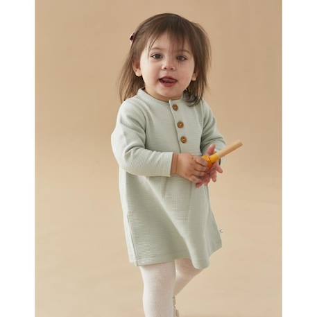 Bébé-Robe en coton gaufré