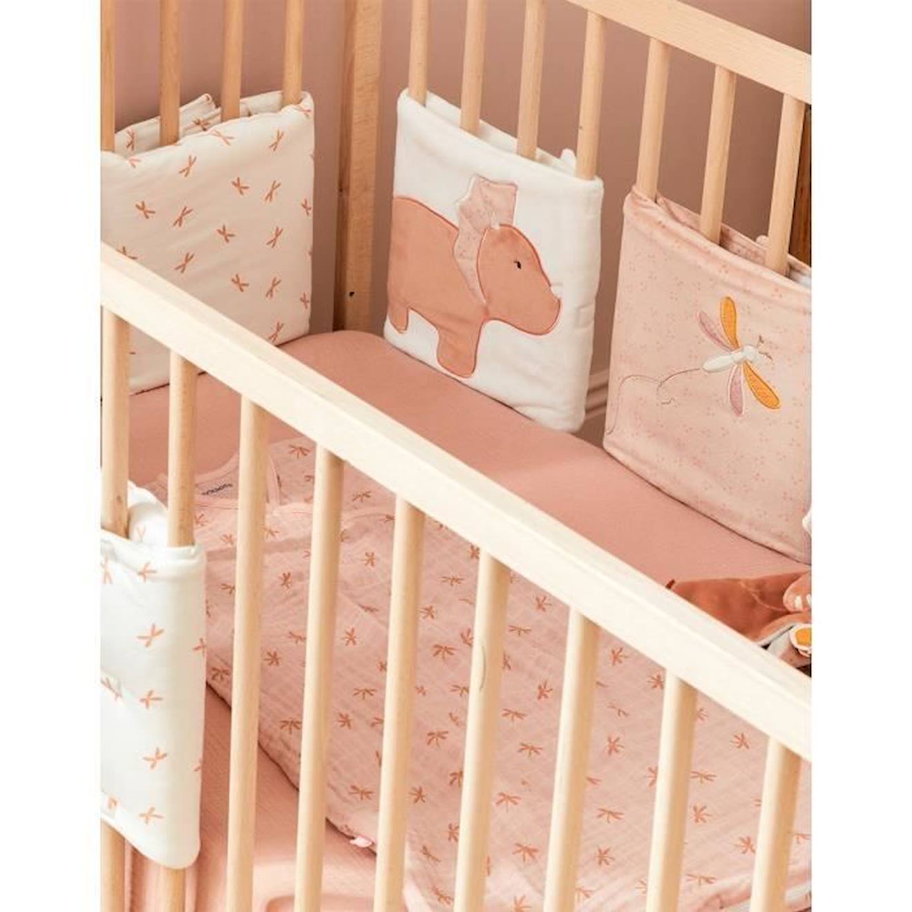 Protège barreaux pour lits et parcs bébé blanc - Noukies