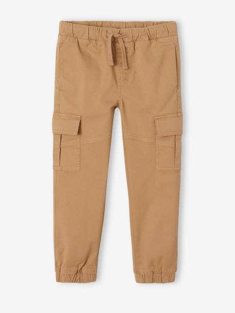 Pantalon battle facile à enfiler garçon bleu glacier+kaki foncé+taupe 21 - vertbaudet enfant 