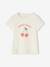 Tee-shirt à message Basics fille bleu ciel+corail+fraise+marine+rose bonbon+rouge+vanille+vert sapin 23 - vertbaudet enfant 