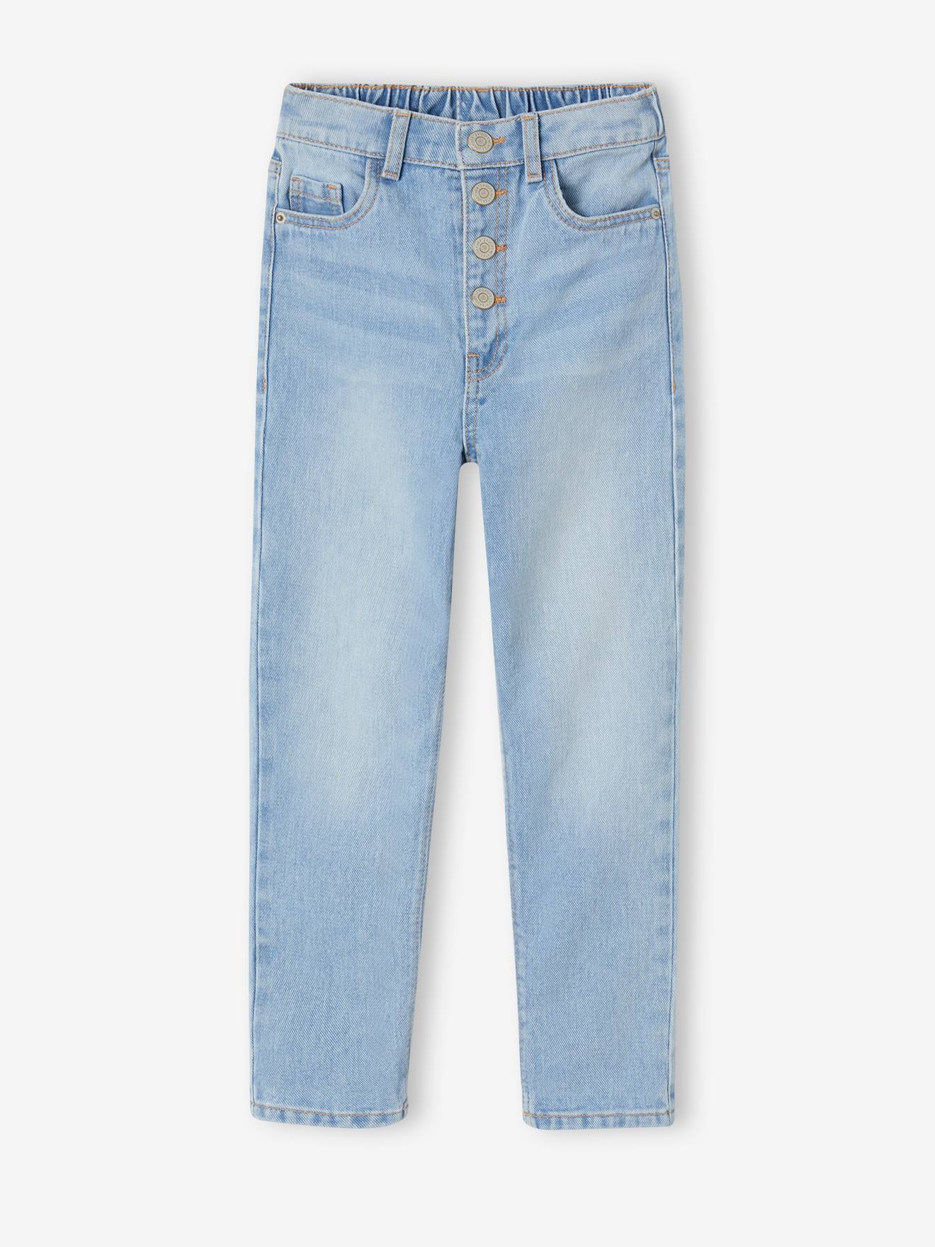 Jean Mom MorphologiK fille tour de hanches FIN double stone