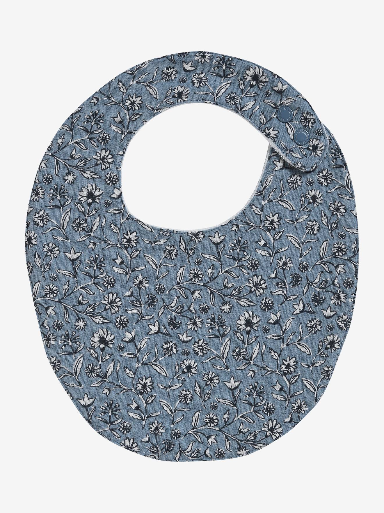 Lot 2 bavoirs naissance bleu imprimé (Vertbaudet) - Image 2