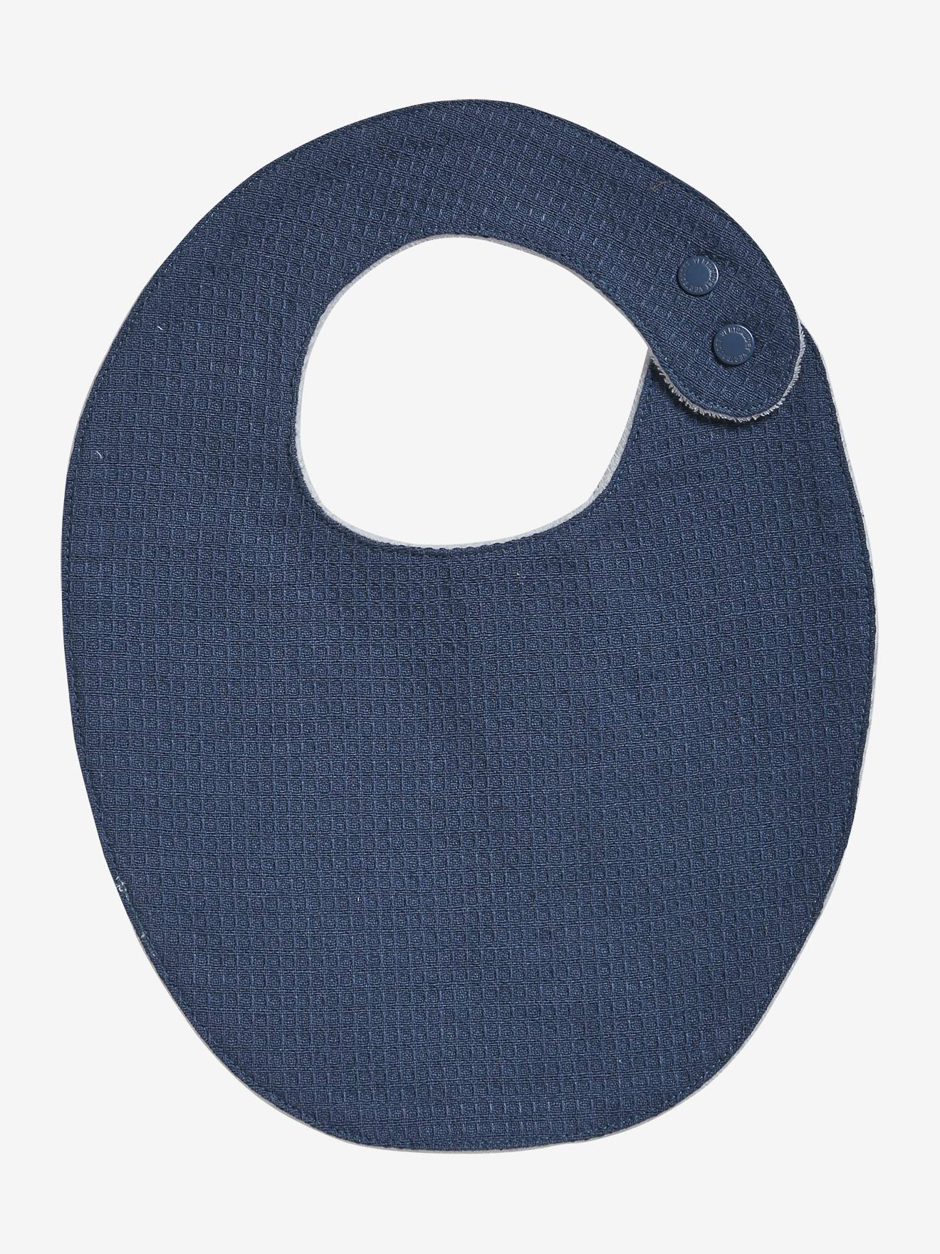 Lot 2 bavoirs naissance bleu imprimé (Vertbaudet) - Image 1