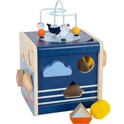 Cube de motricité Grand Océan - SMALL FOOT - Jouet en bois pour enfant de 12 mois et plus  - vertbaudet enfant
