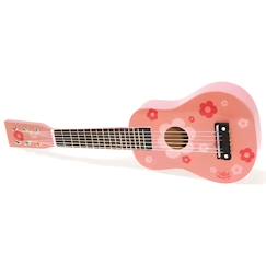Jouet-Jeux d'imitation-VILAC - Guitare d'enfant à motifs fleurs - en bois