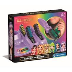 Jouet-Activités artistiques et musicales-Clementoni - Hair chalks Rainbow High - 18709