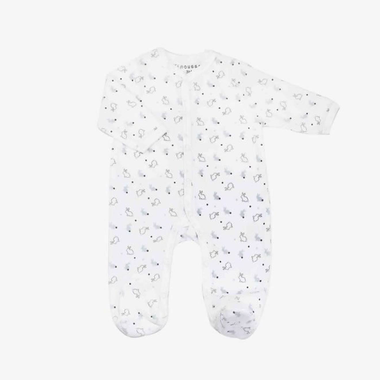 Lot de 2 pyjamas bébé - TROIS KILOS SEPT gris - Trois Kilos Sept