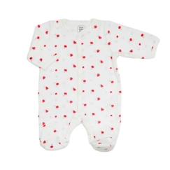 Bébé-Pyjama, surpyjama-Pyjama naissance - TROIS KILOS SEPT - velours coton polyester - blanc