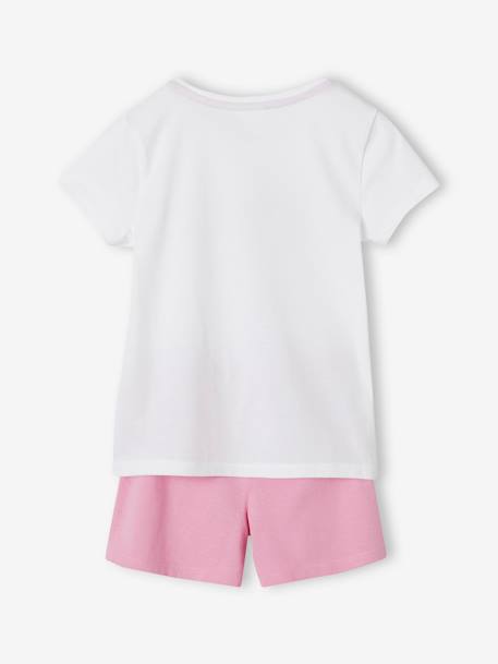 Pyjashort bicolore fille Disney® Minnie Blanc/rose 4 - vertbaudet enfant 