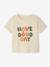 Ensemble T-shirt imprimé + short baggy bébé blanc+kaki 11 - vertbaudet enfant 