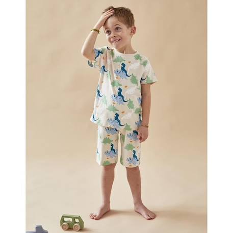 Fille-Pyjama, surpyjama-Pyjama 2 pièces imprimé dinosaure en jersey