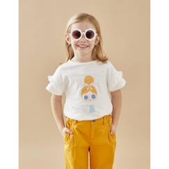 T-shirt manches courtes imprimé fille  - vertbaudet enfant