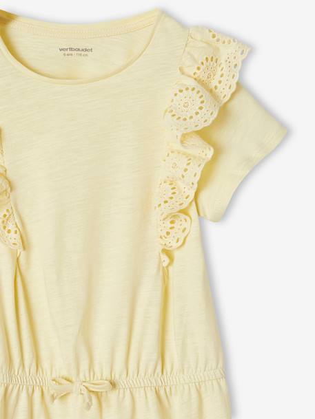 Débardeur Fille Vertbaudet Avec Volants Broderie Anglaise - 100% Coton - Style Ethnique-Chic Débardeur Fille Vertbaudet Avec Volants Broderie Anglaise - 100% Coton - Style Ethnique-Chic