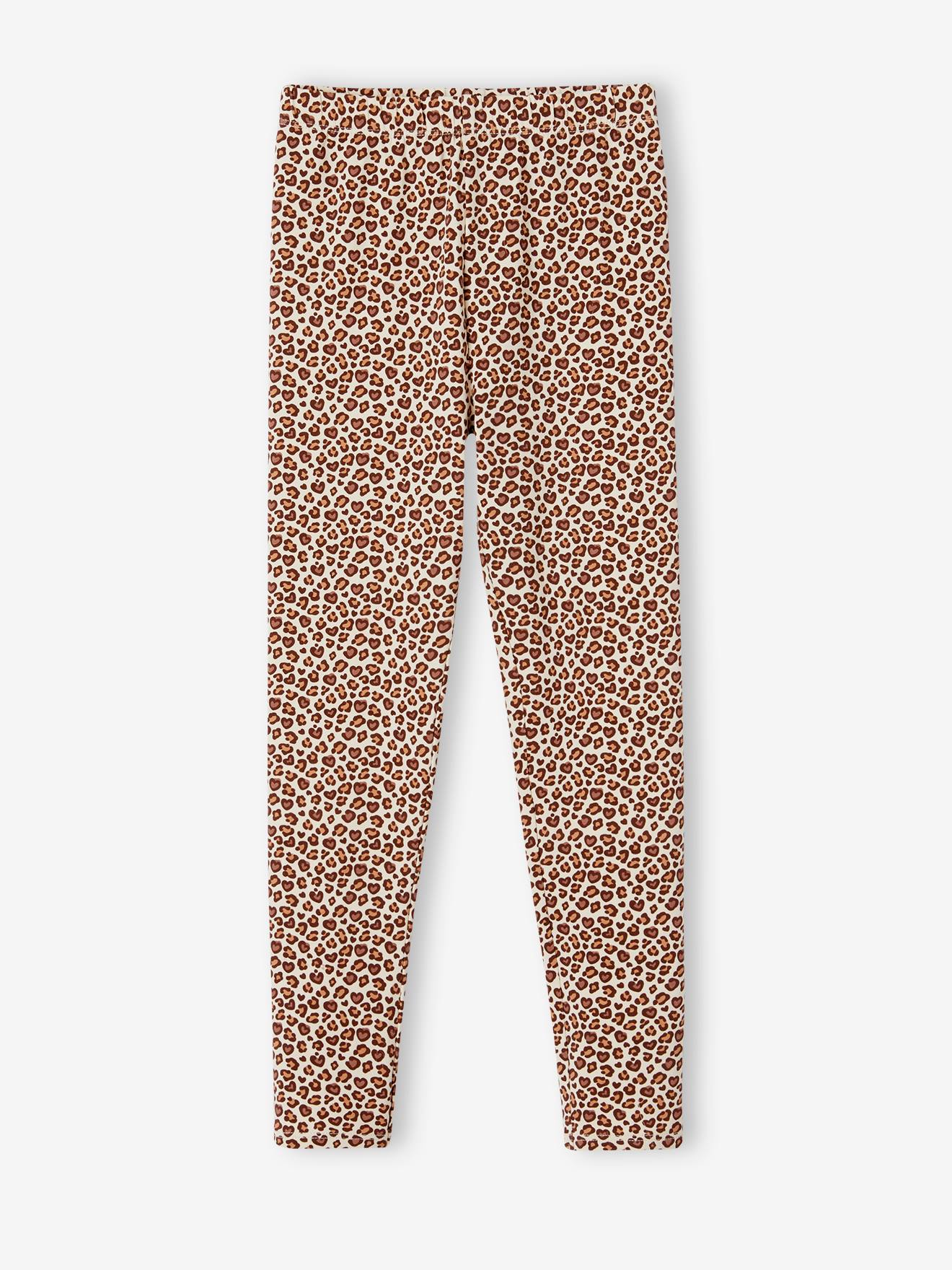 Vertbaudet - Legging imprimé fille beige