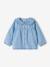 Blouse bébé fille en denim léger personnalisable denim bleached 2 - vertbaudet enfant 