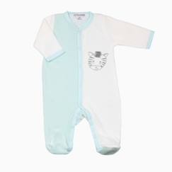 -Pyjama dors-bien - TROIS KILOS SEPT - Zèbre - Vert - Bébé Mixte