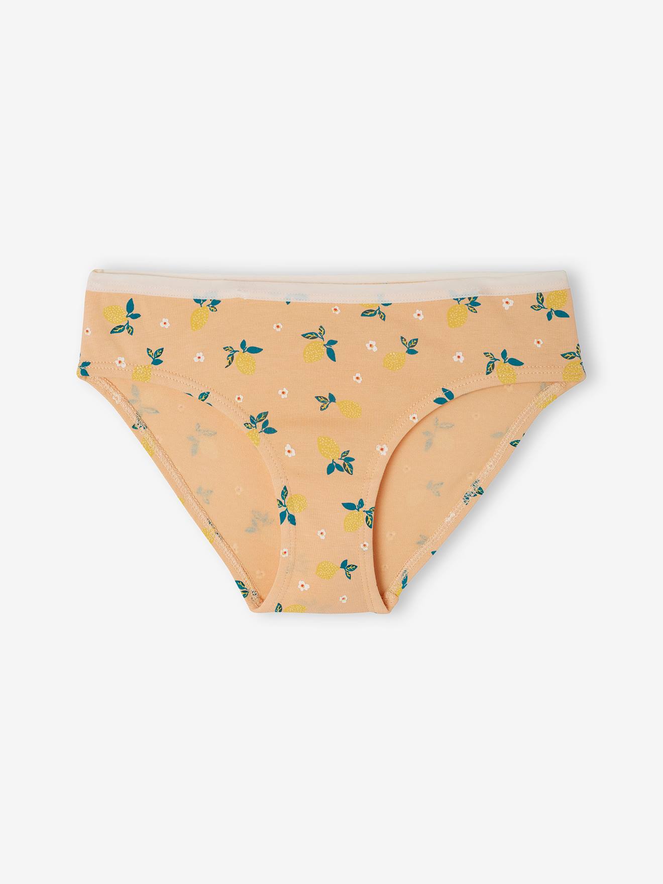 Lot De 7 Culottes Fille En Coton Biologique Thème Fleurs - Candlelight