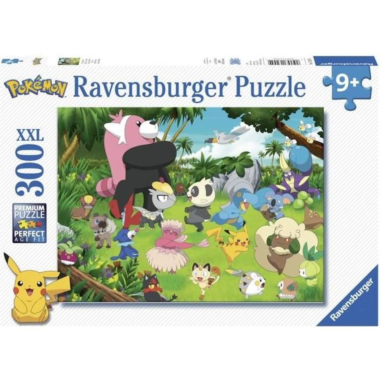 Pokémon Puzzle 300 Pièces Xxl - Pokémon Sauvages - Ravensburger - Puzzle Enfant 300 Pièces - Dès 9 A