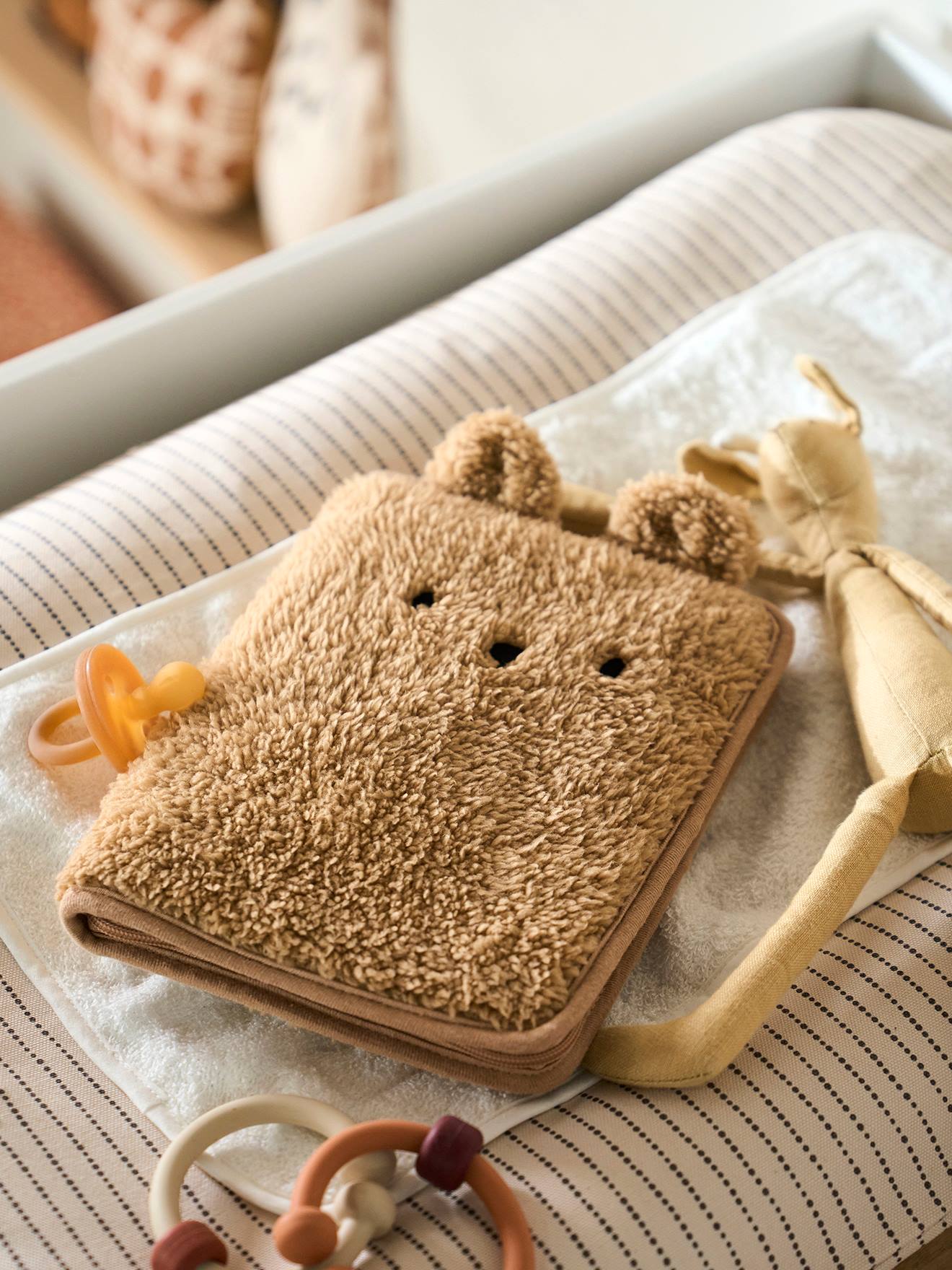Protège carnet de santé sherpa TEDDY BEAR beige