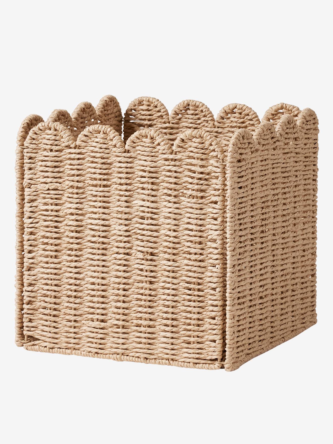 Bac de rangement en corde de papier Feston beige (Vertbaudet) - Image 2