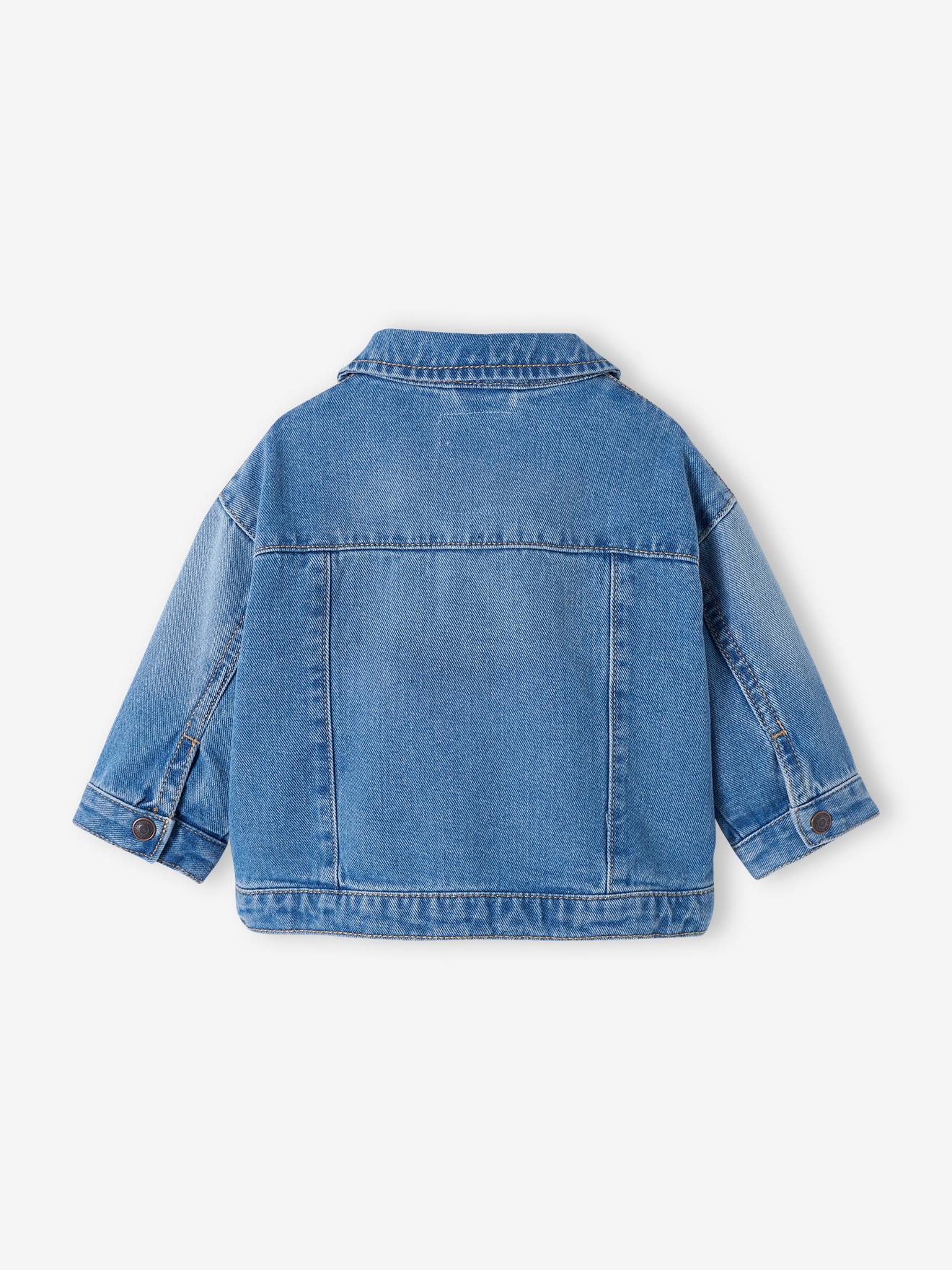 Veste bébé en jean stone (Vertbaudet) - Image 1