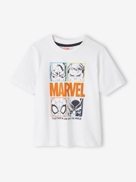 Pyjashort bicolore garçon Marvel® Avengers Blanc/anthracite 2 - vertbaudet enfant 