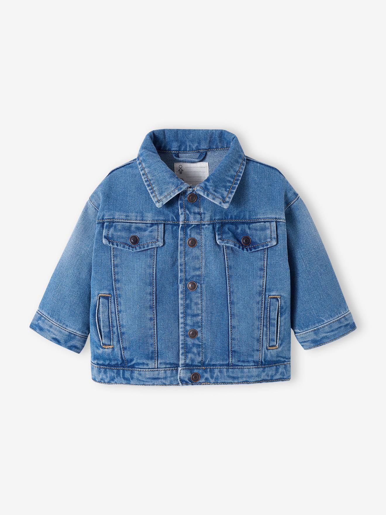 Veste bébé en jean stone