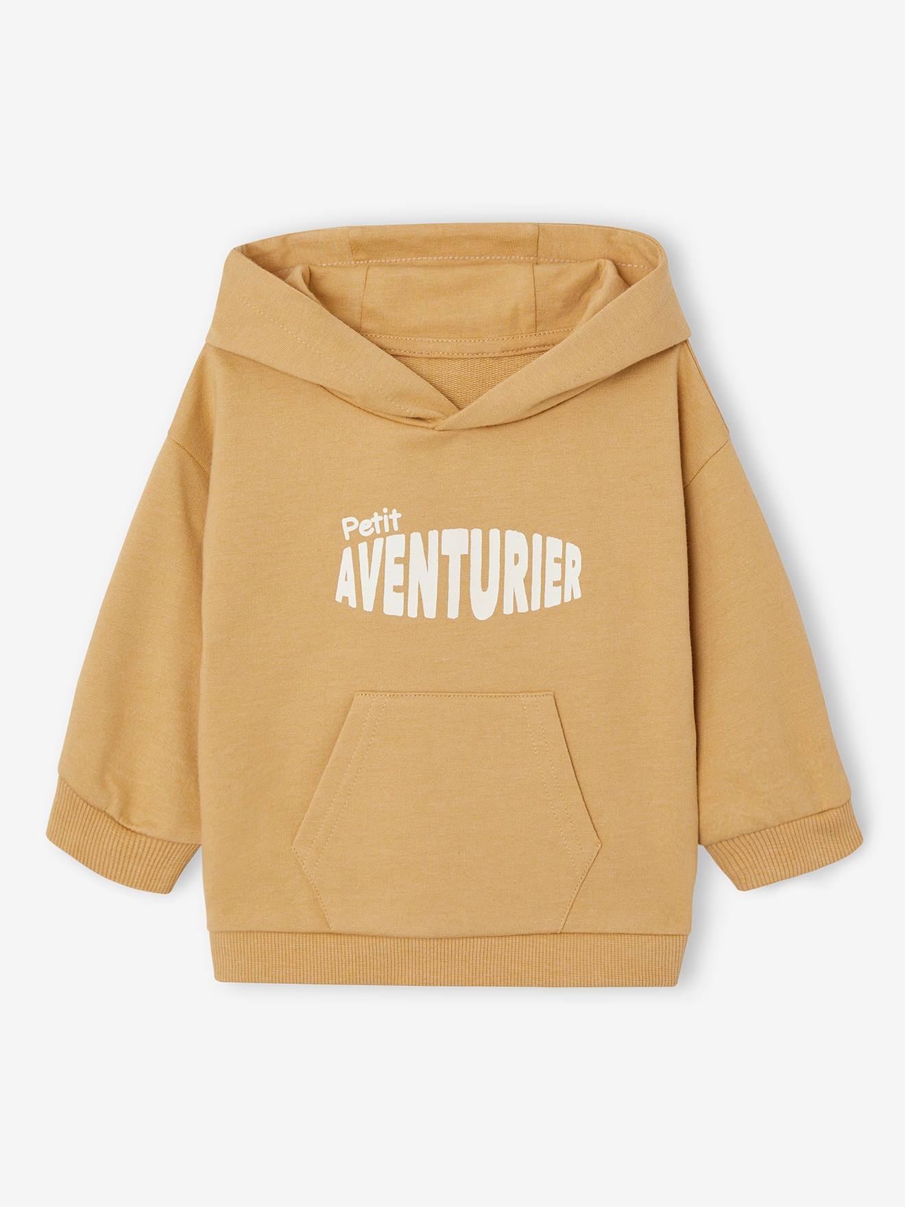 Sweat à capuche bébé jaune