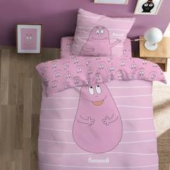 Linge de maison et décoration-Linge de lit enfant-Housse de couette-Parure de lit imprimée 100% coton, BARBAPAPA PINK. Taille : 140x200 cm