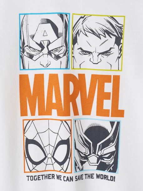 Pyjashort bicolore garçon Marvel® Avengers Blanc/anthracite 4 - vertbaudet enfant 