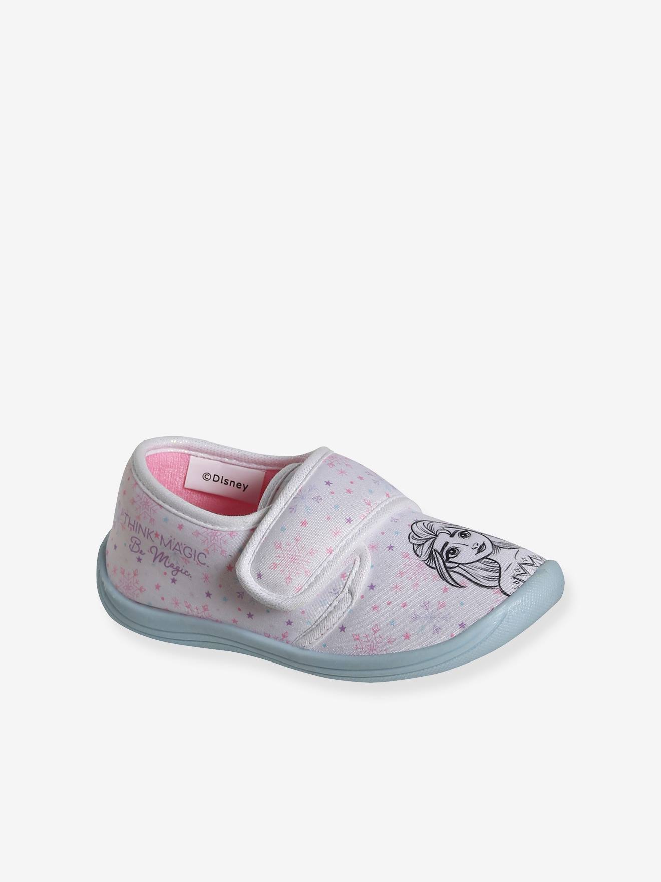 Chaussons fille Disney La Reine des Neiges bleu ciel