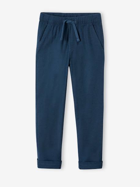 Garçon-Pantalon garçon coton/lin léger