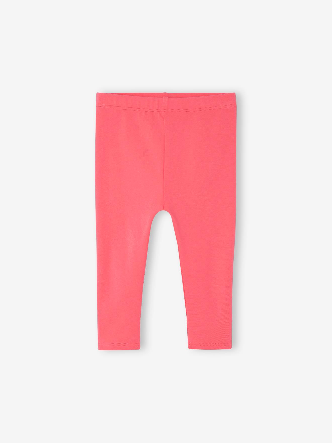 Lot de 2 leggings longs b b fille BASICS fuchsia