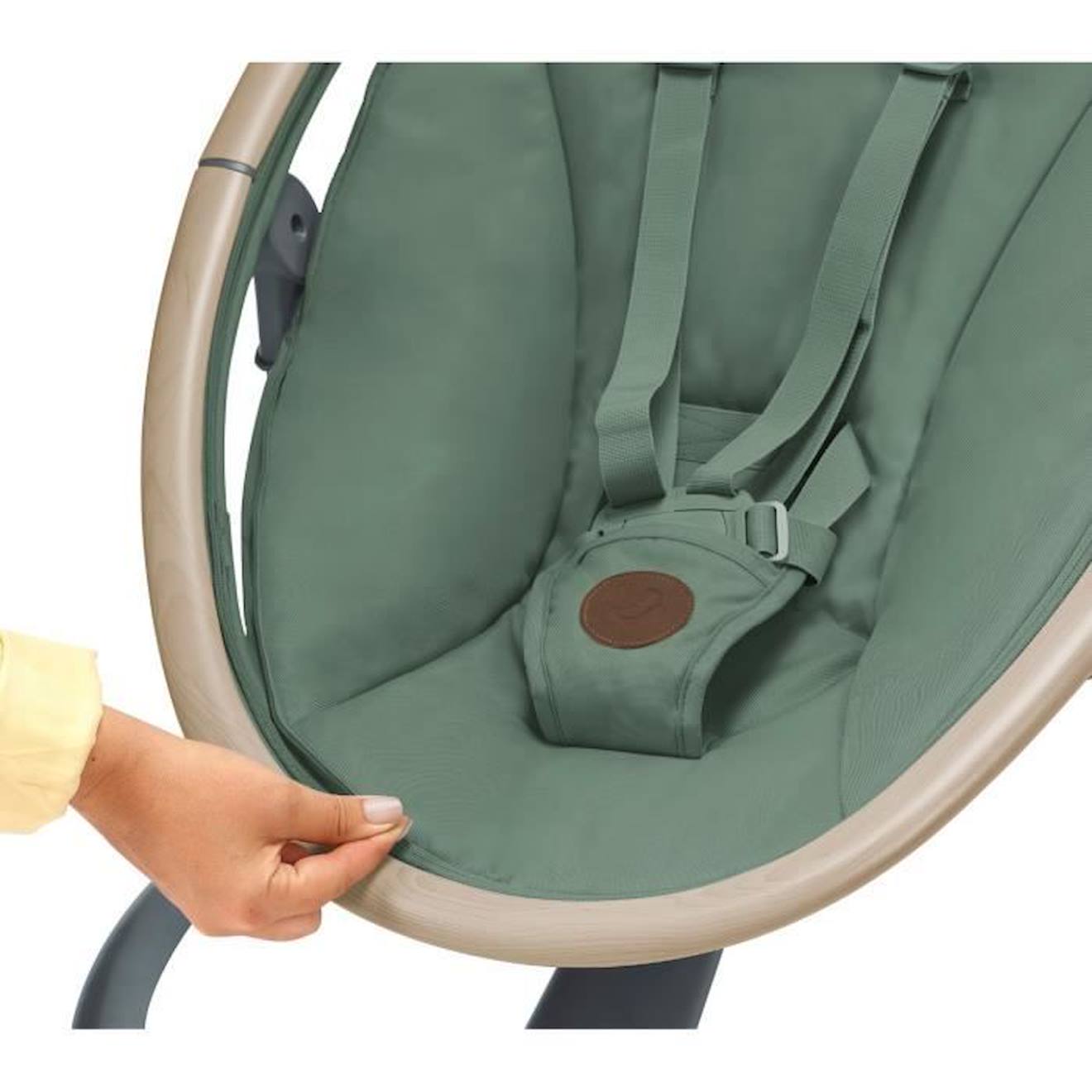 Maxi-Cosi Cassia balancelle bébé électrique, 0-6 mois, 9 kg max, transat  bébé, 12 mélodies, rotation 360°, détection mouvement, 5 vitesses de