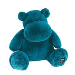 Peluche - HISTOIRE D'OURS - Hippopotame - 40cm - Bleu canard - Bébé  - vertbaudet enfant