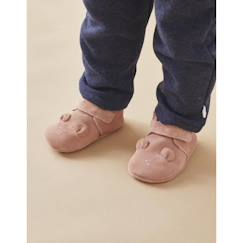 Chaussures-Chaussures bébé 17-26-Chaussons-Chaussons en cuir élastiqués
