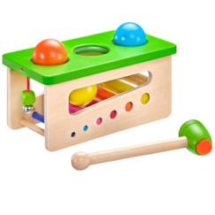 Jeu à marteler Battino - Selecta - pour enfant de 12 mois et plus - 1 joueur - 3 boules en bois  - vertbaudet enfant